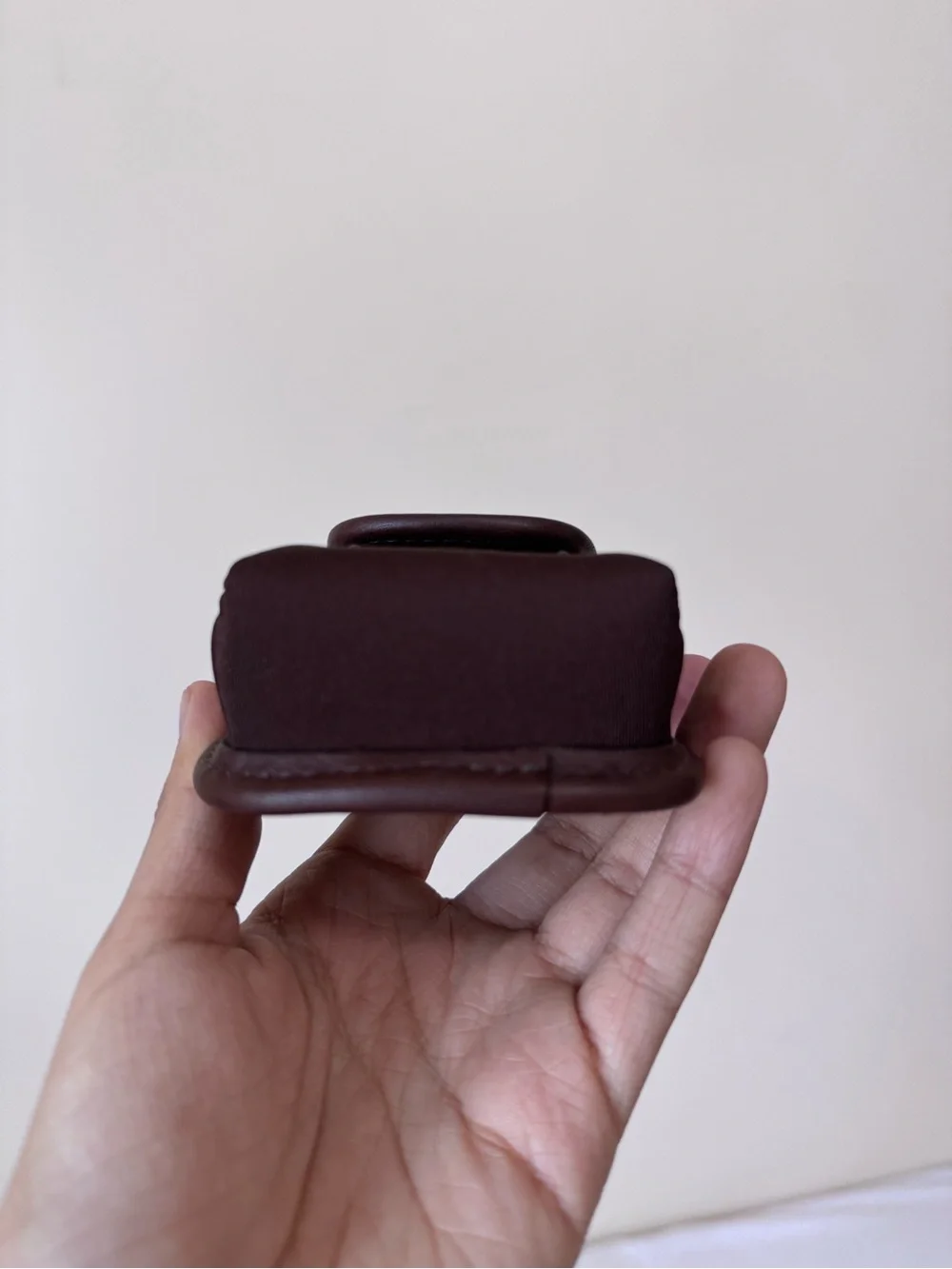 Vintage Coach Neoprene Mini Backpack Key Fob (6281) in Mahogany Brown